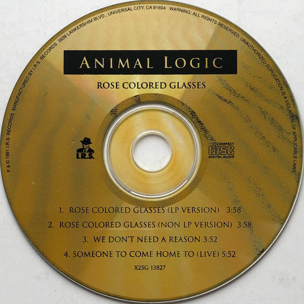 Animal Logic : Rose Colored Glasses (CD, Single)