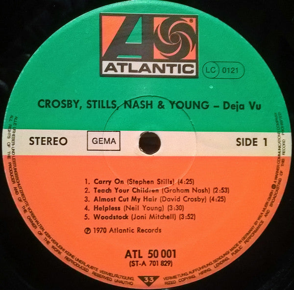Crosby, Stills, Nash & Young : Déjà Vu (LP, Album, RE, Gat)