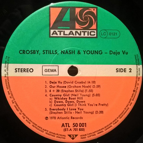 Crosby, Stills, Nash & Young : Déjà Vu (LP, Album, RE, Gat)