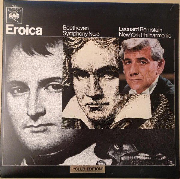 Ludwig van Beethoven - Leonard Bernstein, New York Philharmonic : Eroica Symphony No.3 (LP + 7")