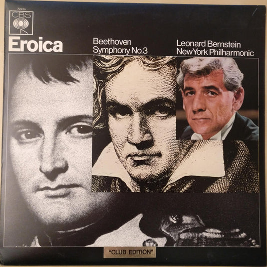 Ludwig van Beethoven - Leonard Bernstein, New York Philharmonic : Eroica Symphony No.3 (LP + 7")