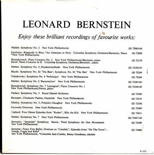 Ludwig van Beethoven - Leonard Bernstein, New York Philharmonic : Eroica Symphony No.3 (LP + 7")