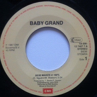 Baby Grand (8) : 50/50 Makes A 100% / One More Night (7", Single)
