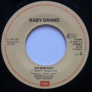 Baby Grand (8) : 50/50 Makes A 100% / One More Night (7", Single)
