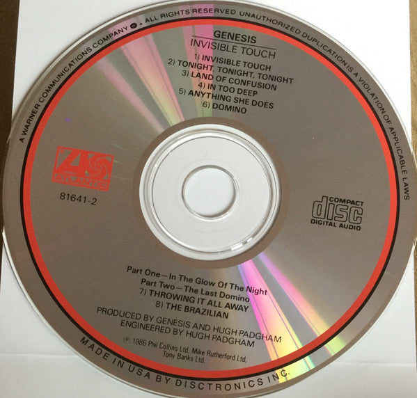 Genesis : Invisible Touch (CD, Album, RE)