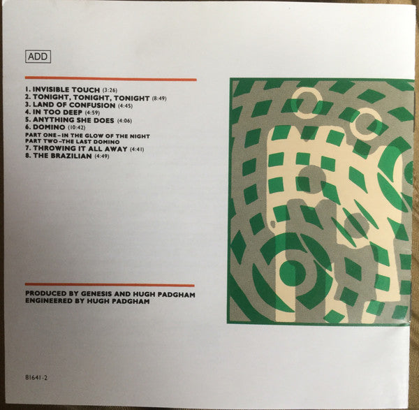 Genesis : Invisible Touch (CD, Album, RE)