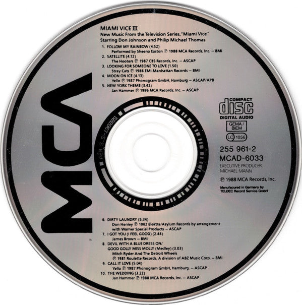 Various : Miami Vice III (CD, Comp)