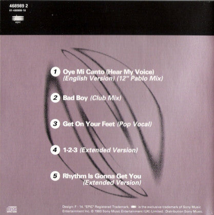 Gloria Estefan : Twelve Inch Mixes (CD, EP, Comp)