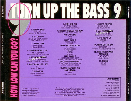 Various : Turn Up The Bass Volume 9 (CD, Comp)