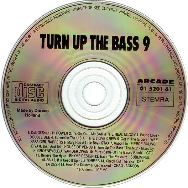 Various : Turn Up The Bass Volume 9 (CD, Comp)