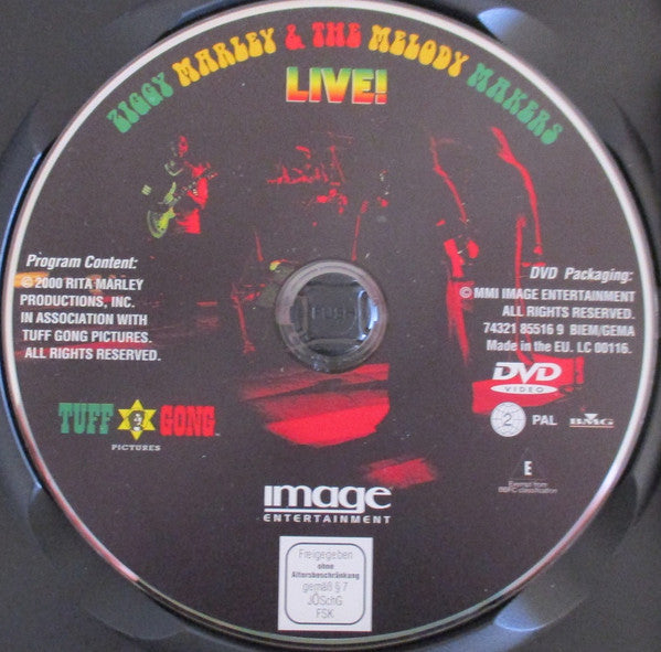 Ziggy Marley And The Melody Makers : Live (DVD, PAL, Reg)