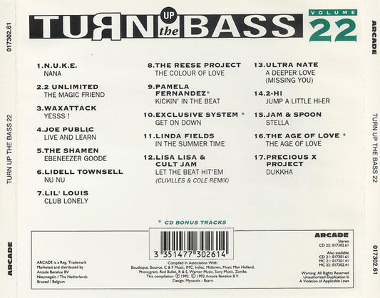 Various : Turn Up The Bass Volume 22 (CD, Comp)