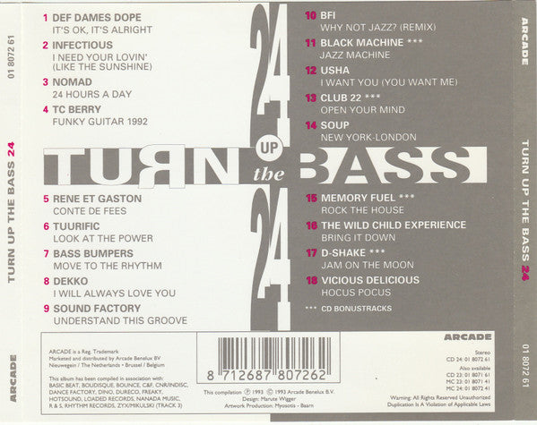 Various : Turn Up The Bass 24 (CD, Comp)