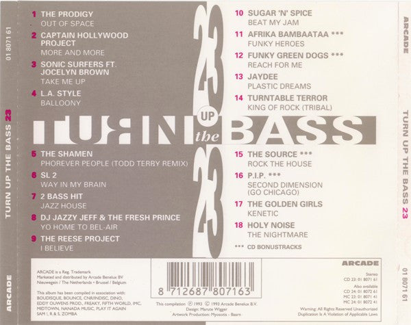 Various : Turn Up The Bass 23 (CD, Comp)