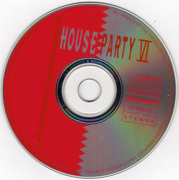 Various : House Party VI (The Ultimate Megamix Part  VI) (CD, Mixed)