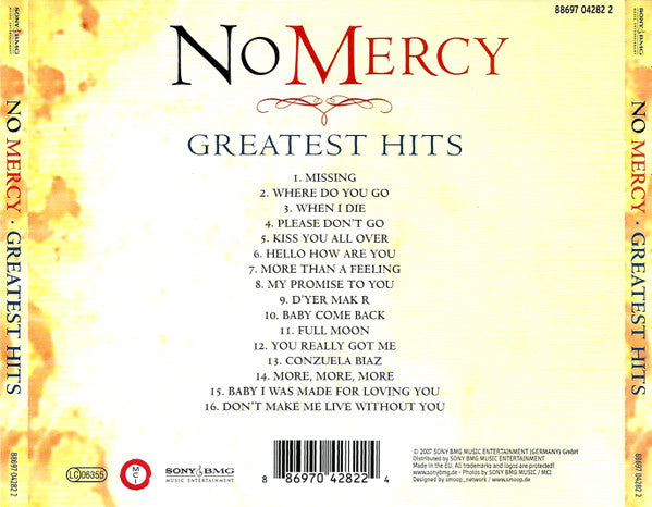 No Mercy : Greatest Hits (CD, Comp)