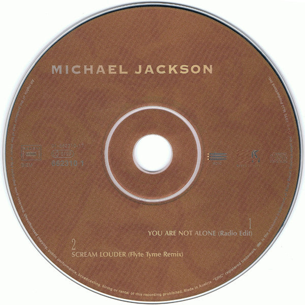 Michael Jackson : You Are Not Alone (CD, Single, Car)