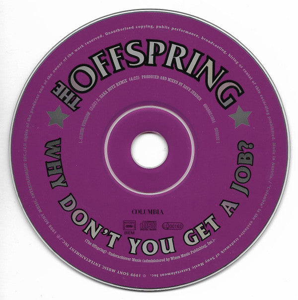 The Offspring : Why Don't You Get A Job? (CD, Single, Car)