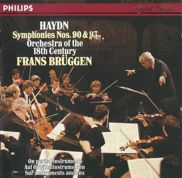 Joseph Haydn, Orchestra Of The 18th Century, Frans Brüggen : Symphonies Nos. 90 & 93 (CD)