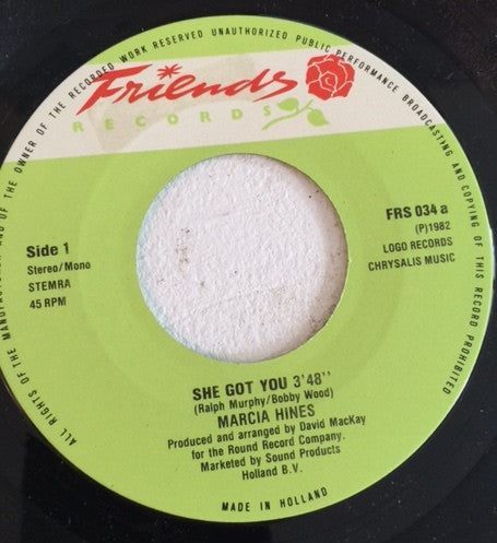 Marcia Hines : She Got You (7", Single)