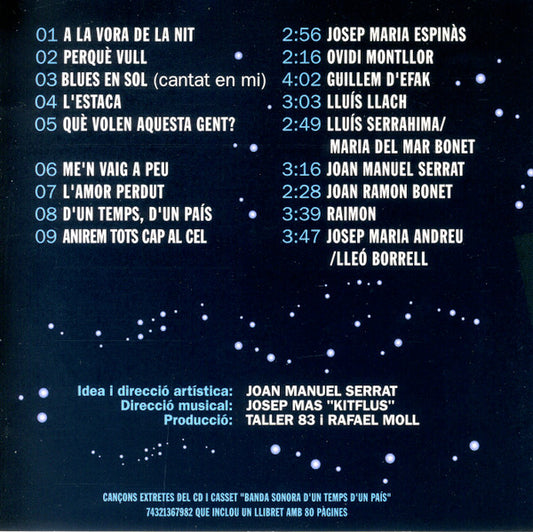 Joan Manuel Serrat : 9 Cançons D'Un Temps D'Un País (CD, Comp, Promo)