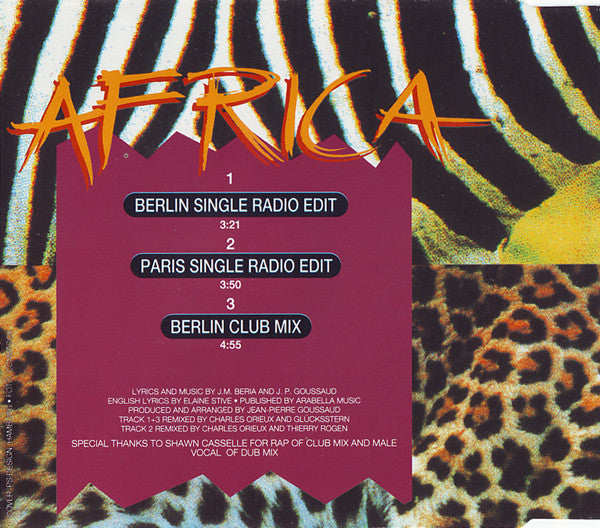 Rose Laurens : Africa (Remix '94) (CD, Maxi)