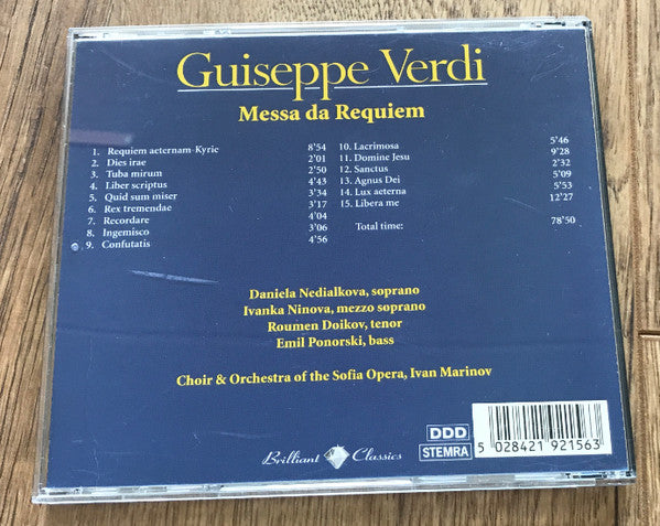 Giuseppe Verdi : Messa Da Requiem (CD, Album)