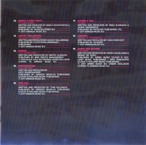 Armin van Buuren : A State Of Trance 2017 (2xCD, Comp, Mixed)