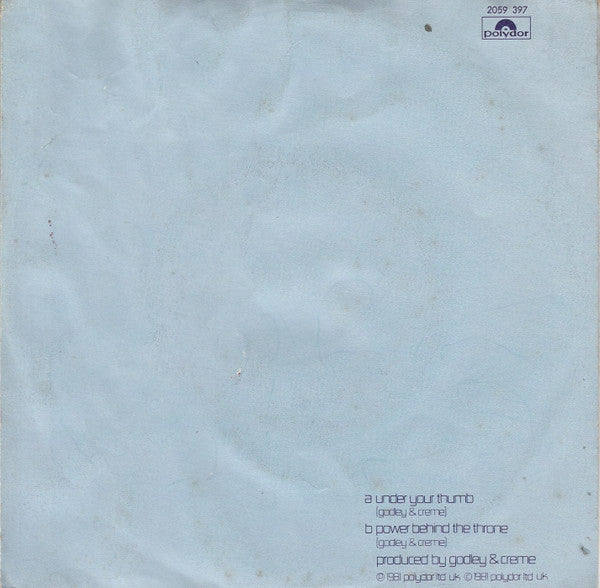 Godley & Creme : Under Your Thumb (7", Single)