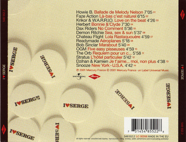Serge Gainsbourg : I ♥ Serge (Electronica Gainsbourg) (CD, Album)