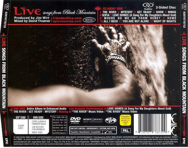 Live : Songs From Black Mountain (Hybrid, DualDisc, Album, Enh, PAL)