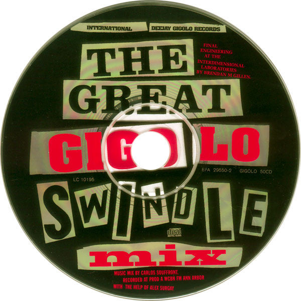 Various : The Great Gigolo Swindle (CD, Comp, Mixed, Boo)