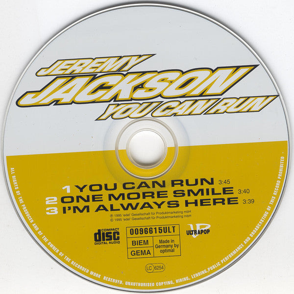 Jeremy Jackson : You Can Run (CD, Maxi)