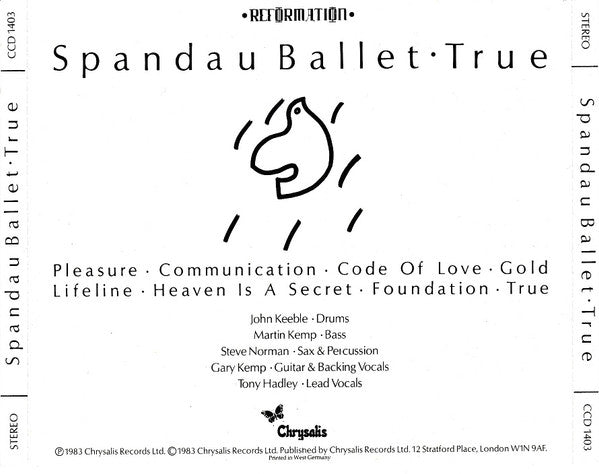 Spandau Ballet : True (CD, Album)