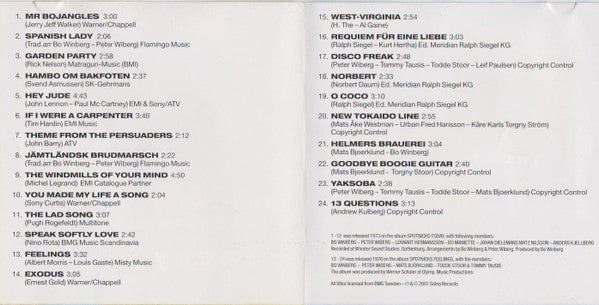 Bo Winberg & The Spotnicks : Today / Feelings (CD, Comp)