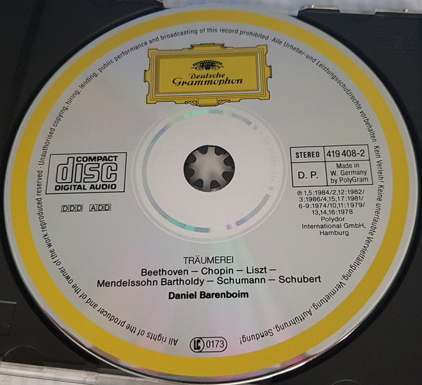 Daniel Barenboim : Träumerei (CD, Comp)