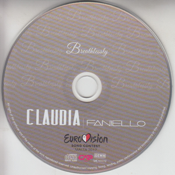 Claudia Faniello : Breathlessly (CD, Single)