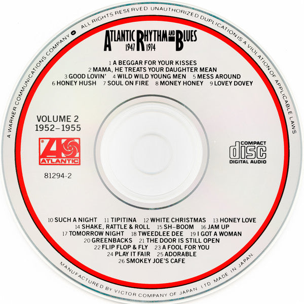Various : Atlantic Rhythm & Blues 1947-1974, Volume 2 1952-1955 (CD, Comp)