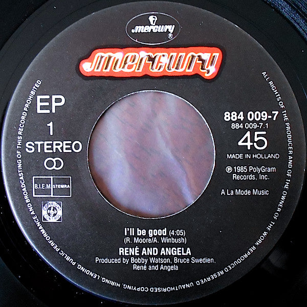 René & Angela : I'll Be Good (7", EP)