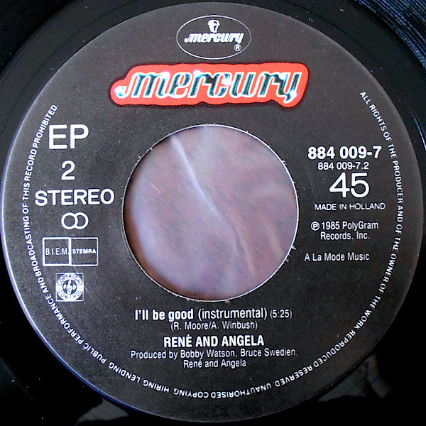 René & Angela : I'll Be Good (7", EP)