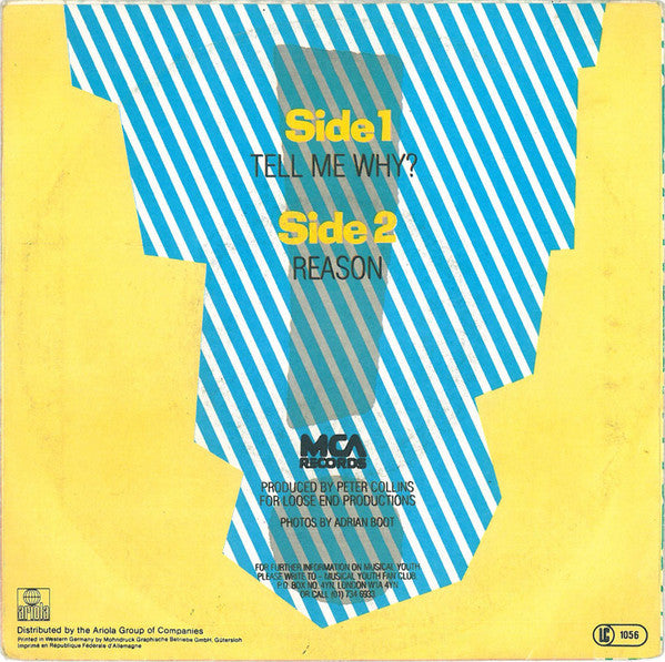 Musical Youth : Tell Me Why ? (7")