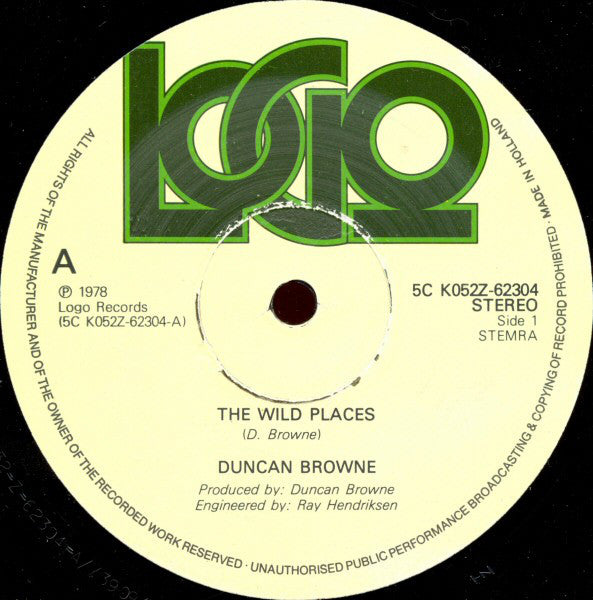 Duncan Browne : The Wild Places (12", Maxi)