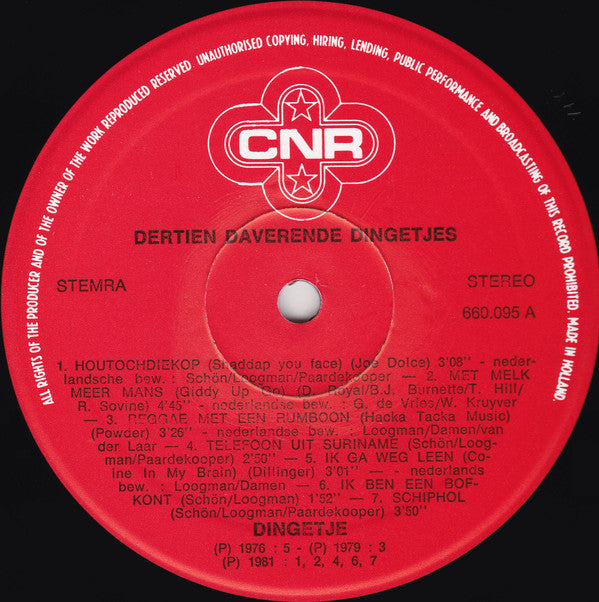 Dingetje : Dertiendaverendedingetjes (LP, Album)