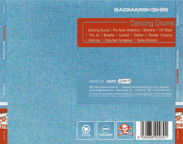 Badmarsh & Shri : Dancing Drums (CD, Album)