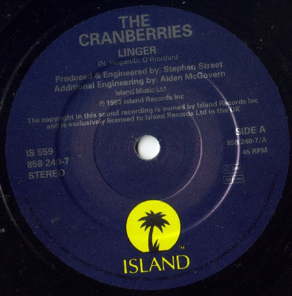 The Cranberries : Linger (7", Single)