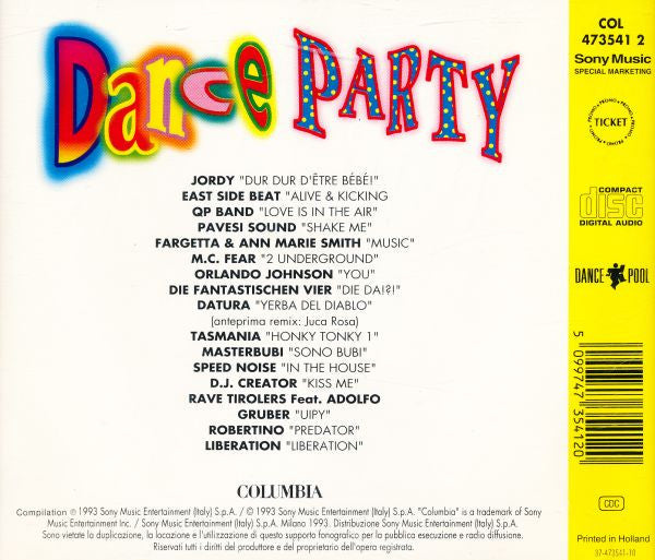 Various : Dance Party (CD, Comp, Mixed)