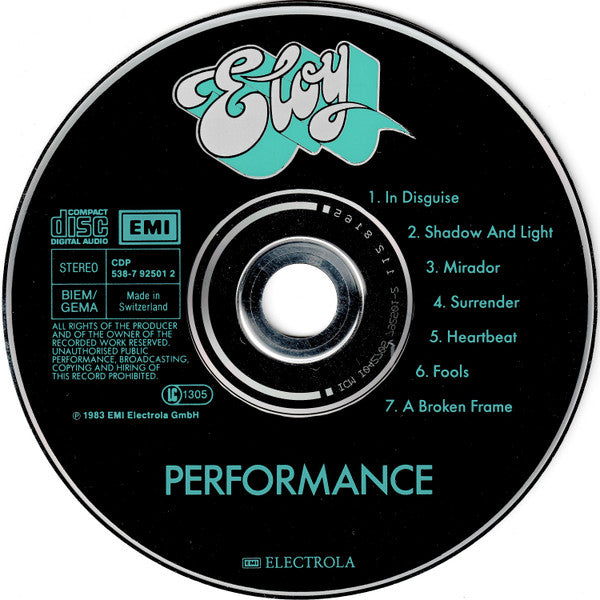 Eloy : Performance (CD, Album, RE)