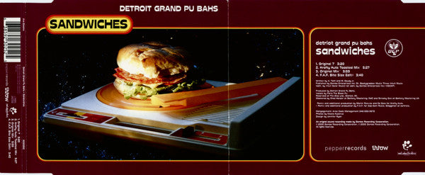 Detroit Grand Pubahs : Sandwiches (CD, Single)