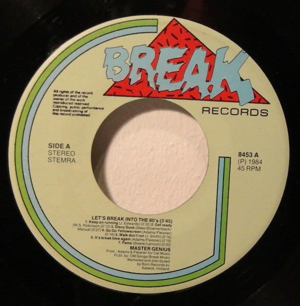 Master Genius : Let's Break Into The 80's (7")