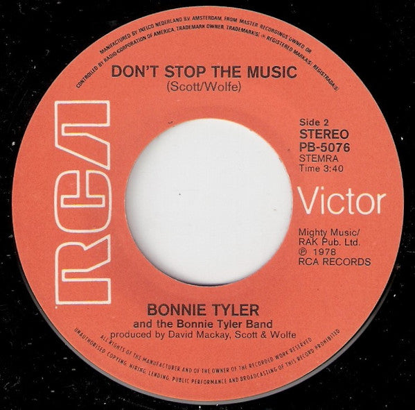 Bonnie Tyler : Here Am I  (7", Single)